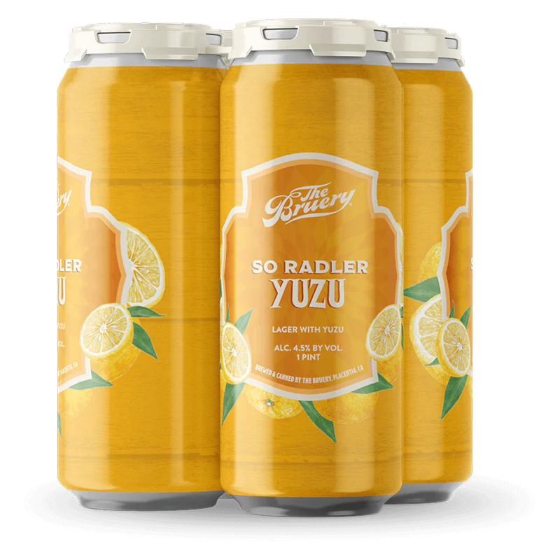 The Bruery So Radler Series: Yuzu 4pk 16oz Cans 4.5% ABV - The Bruery ...