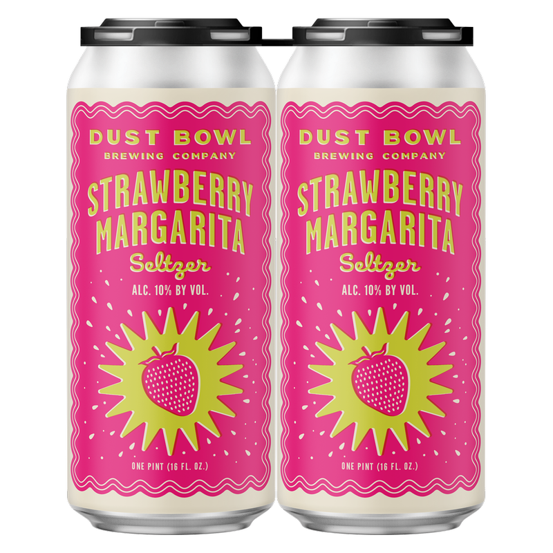 Dust Bowl Strawberry Margarita Seltzer 4pk 16oz Can