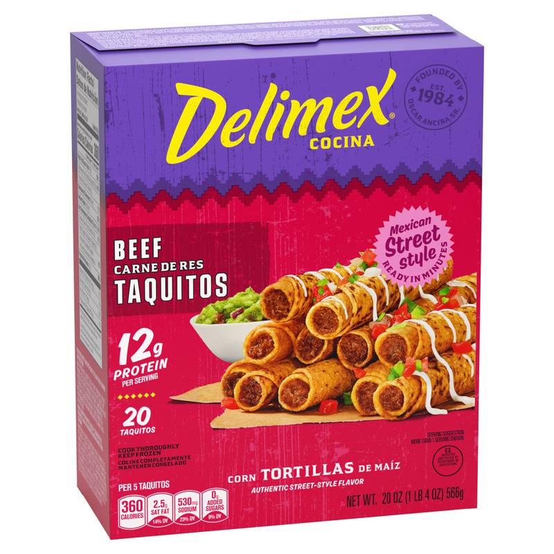 Delimex Beef Taquitos Frozen Snacks, 20ct - Delimex – BevMo!