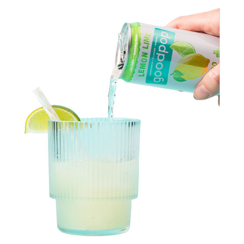 GoodPop Lemon Lime Juice & Bubbly Water 6pk 7.5oz Mini Can