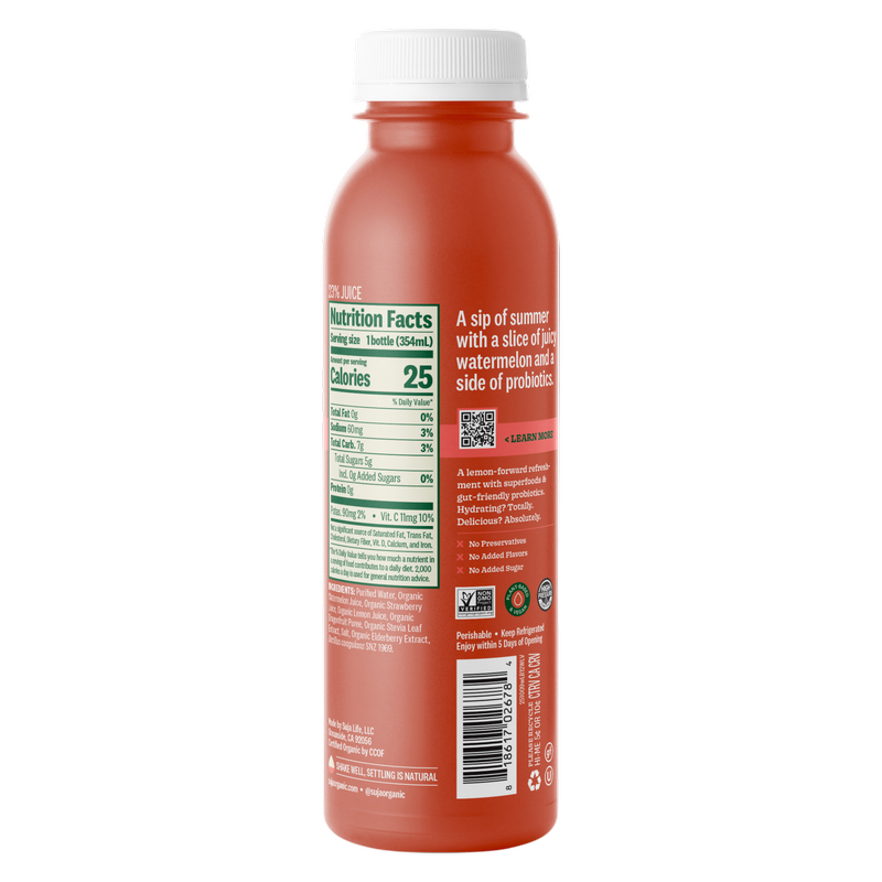 Suja Organic Watermelon Love 12oz