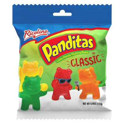 Ricolino Panditas Classic Gummy Bears 4.4oz