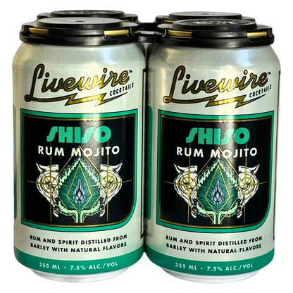 LiveWire Shiso Rum Mojito 4pk 12oz Can