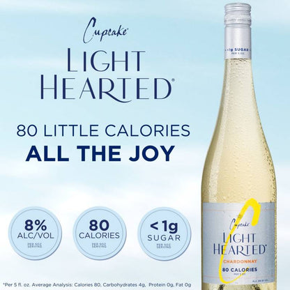 Cupcake® Vineyards Chardonnay, White Wine, California 2019, 1 ct, 750ml Bottle