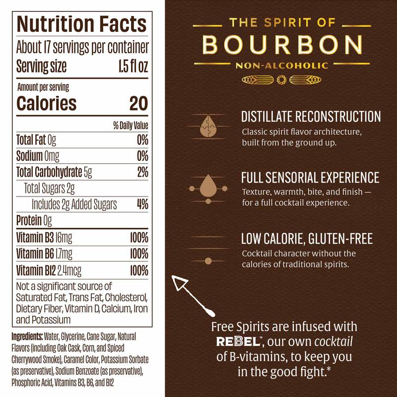 Free Spirits Non-Alcoholic Bourbon 750ml