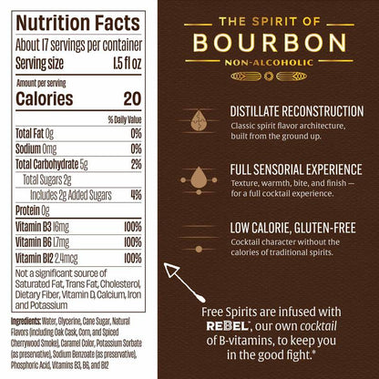 Free Spirits Non-Alcoholic Bourbon 750ml