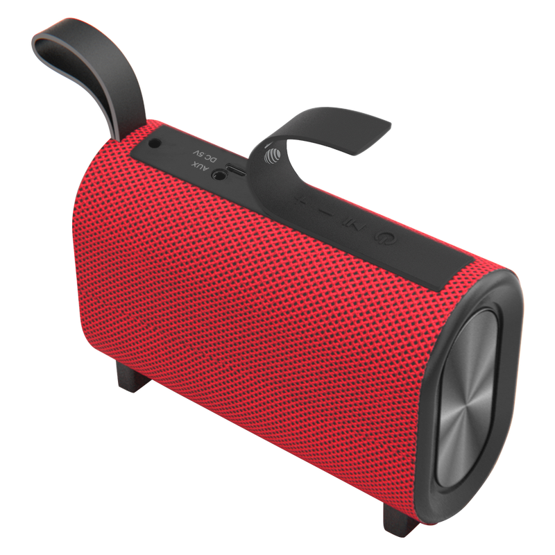 AT&T S30-BLK Red Portable Bluetooth Wireless Speaker