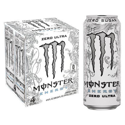 Monster Energy Zero Ultra 4pk 16oz Can