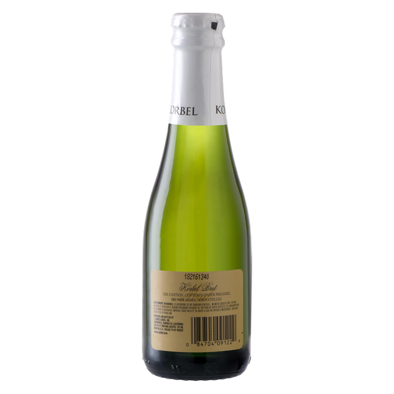 Korbel Brut California Champagne Sparkling Wine 4pk 187ml Btl