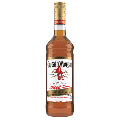 Captain Morgan Original Spiced Rum (Made with Real Madagascar Vanilla), 1 L (70 Proof)