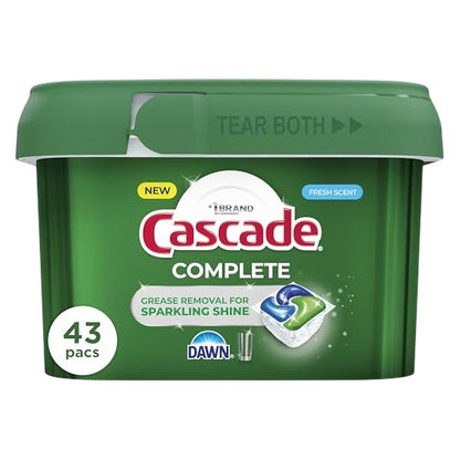 Cascade Complete Dishwasher Pods, 43 Count