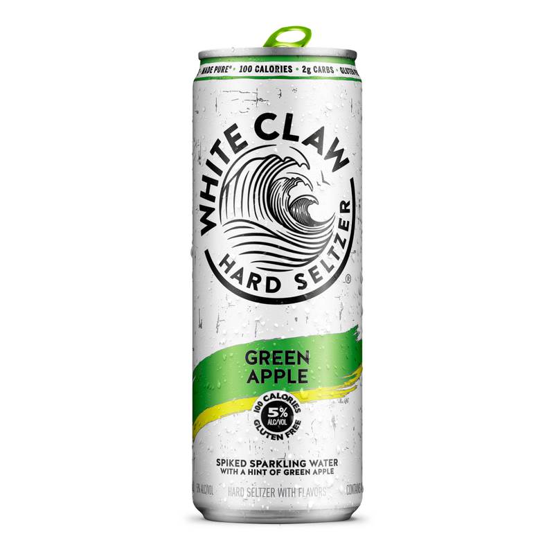 ハートリース ホワイト松かさ＆リンゴ White Claw Seltzer Green Apple 6pk 12oz Can 5.0% ABV - White Claw