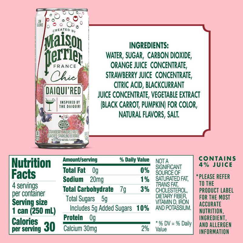 Maison Perrier Chic Daiqui'Red 4pk 8.45oz Can