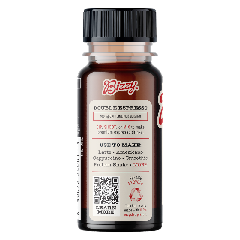 Bizzy Organic Double Espresso Shot Medium Roast 2oz Btl