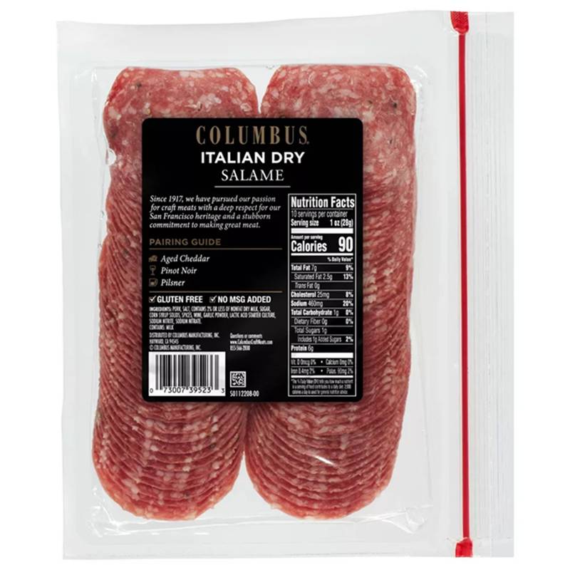 Columbus Sliced Dry Salame