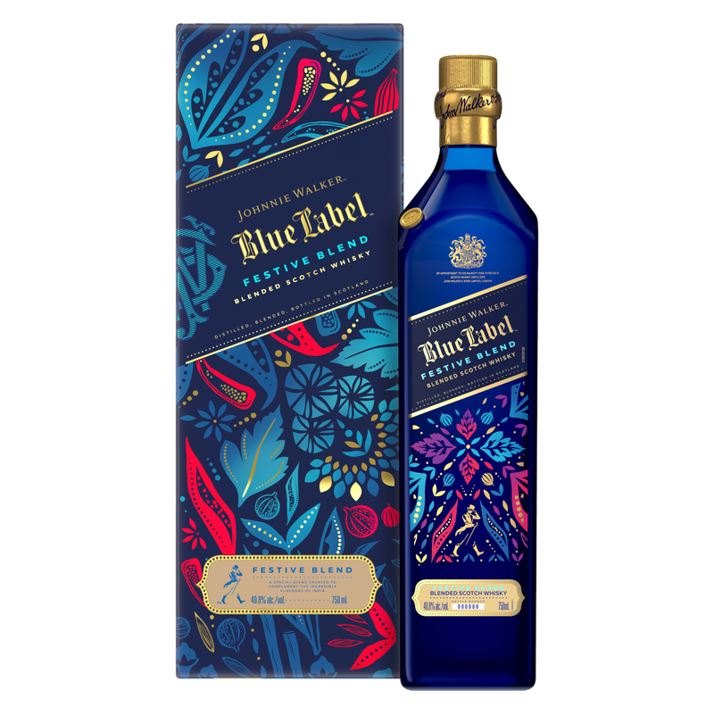 Johnnie Walker Blue Label Festive Blend Limited Edition Design 2026, 750 mL