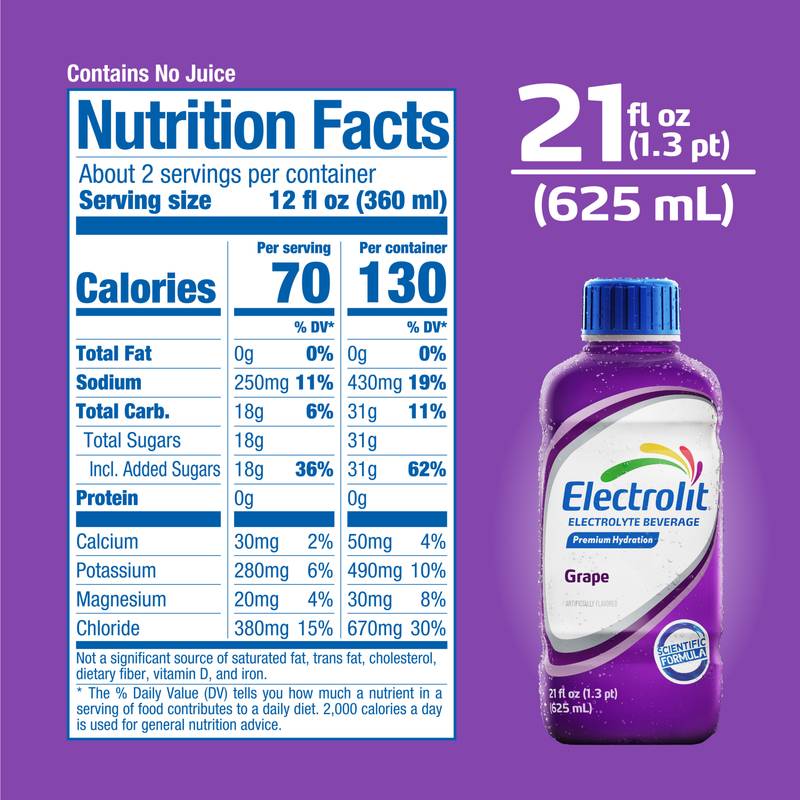 Electrolit Grape 21oz Btl