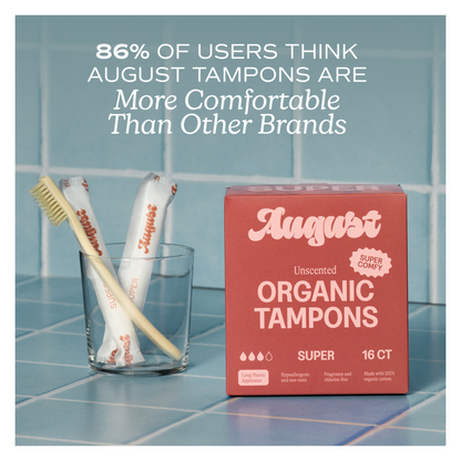 August Super Tampons, 16ct