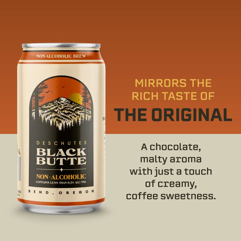Deschutes Black Butte Non-Alcoholic 6/12oz can - Deschutes – BevMo!
