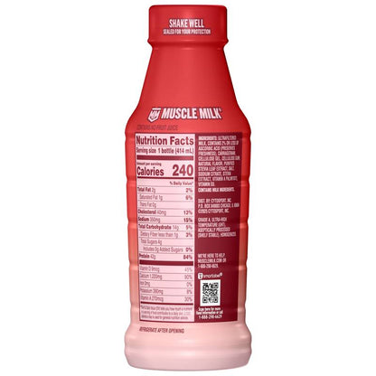 Muscle Milk PRO Strawberries N Creme High Protein Shake with Ultra-Filtered Milk 14oz Btl