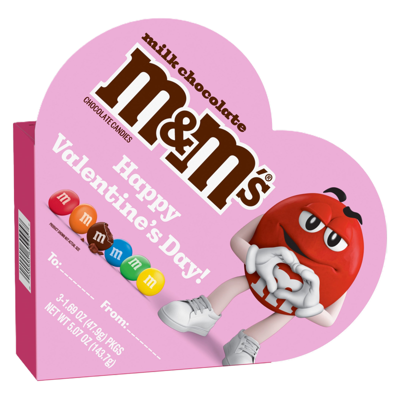M&M’S Milk Chocolate Candies Heart Gift Box, 5.07oz