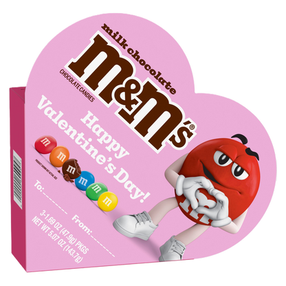 M&M’S Milk Chocolate Candies Heart Gift Box, 5.07oz