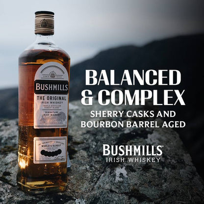 Bushmills Original with Rock Glass Irish Whiskey 750ml (80 Proof)