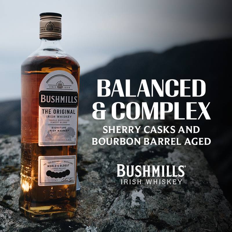 Bushmills Original with PGA Golf Tumbler Irish Whiskey 750ml (80