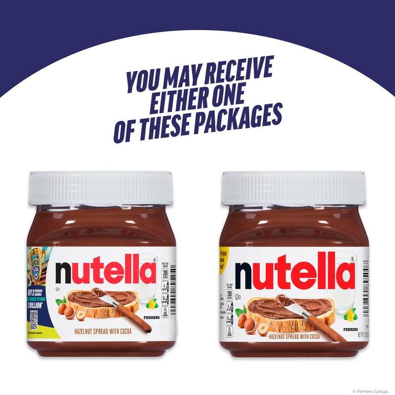 Nutella Hazelnut Spread with Cocoa for Breakfast, 13 oz Jar