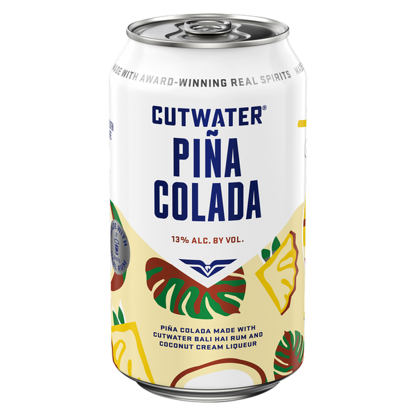 Cutwater Rum Piña Colada 4pk 12oz Cans 13% ABV - Cutwater – BevMo!