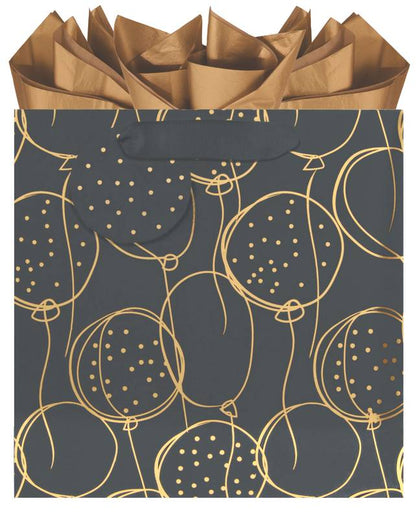 Golden Balloons Gift Bag