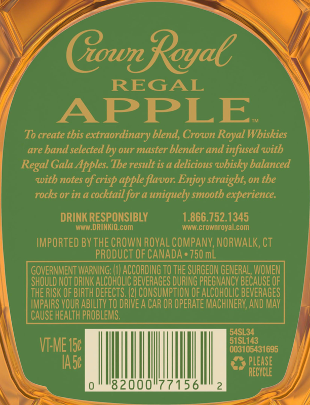 Crown Royal Regal Apple Whisky 750ml (70 Proof)