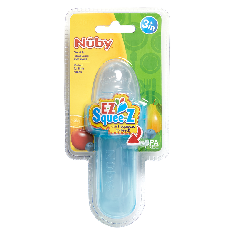Nuby EZ Squee-Z Silicone Self Feeding Baby Food Dispenser
