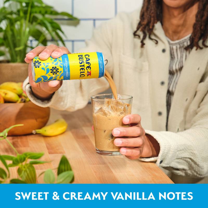 Cafe Bustelo Café con Vanilla Espresso 11oz Can
