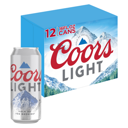 Coors Light 12pk 16oz Can 4.2% ABV