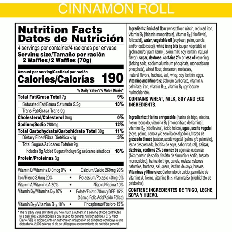 Eggo Cinnamon Roll Waffles 8ct