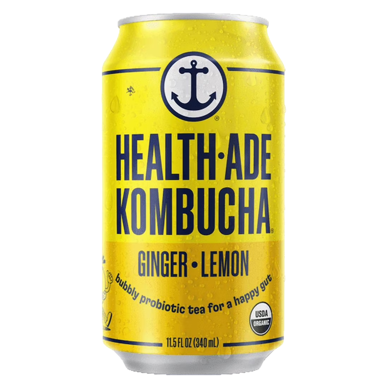 Health-Ade Ginger Lemon Kombucha 4pk 11.5oz Can
