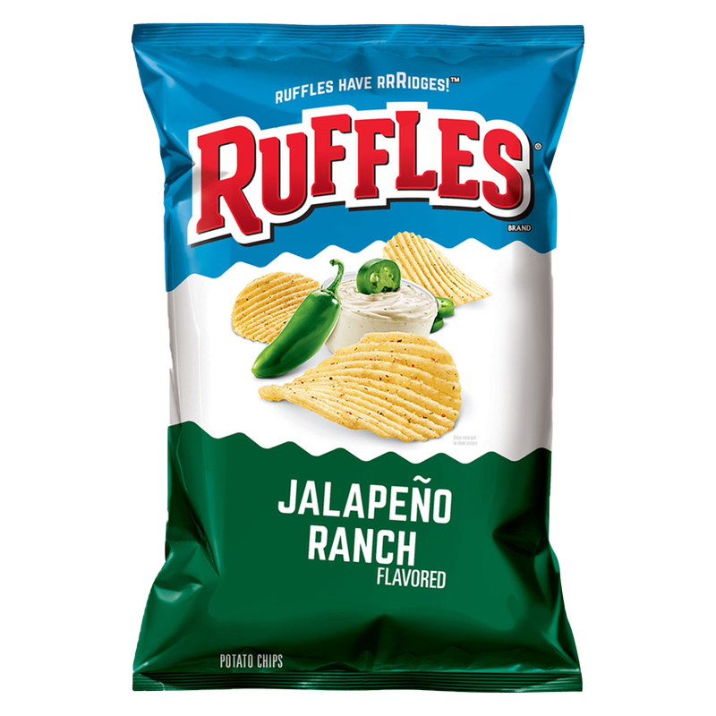 Ruffles Jalapeno Ranch Potato Chips 8oz - Ruffles – BevMo!