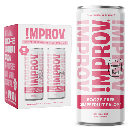 !mprov Booze-Free Grapefruit Paloma 4pk 12oz Can