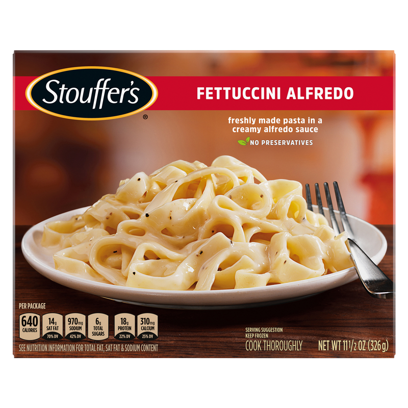 Stouffer's Fettucini Alfredo Frozen Meal 11.5oz