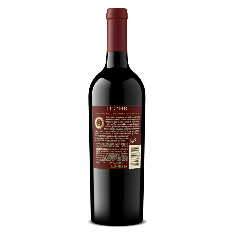 J. Lohr Estates Seven Oaks Cabernet Sauvignon 750ml - J. Lohr – BevMo!