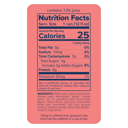 Recess Grapefruit Paloma Mocktail 4pk 12oz Can