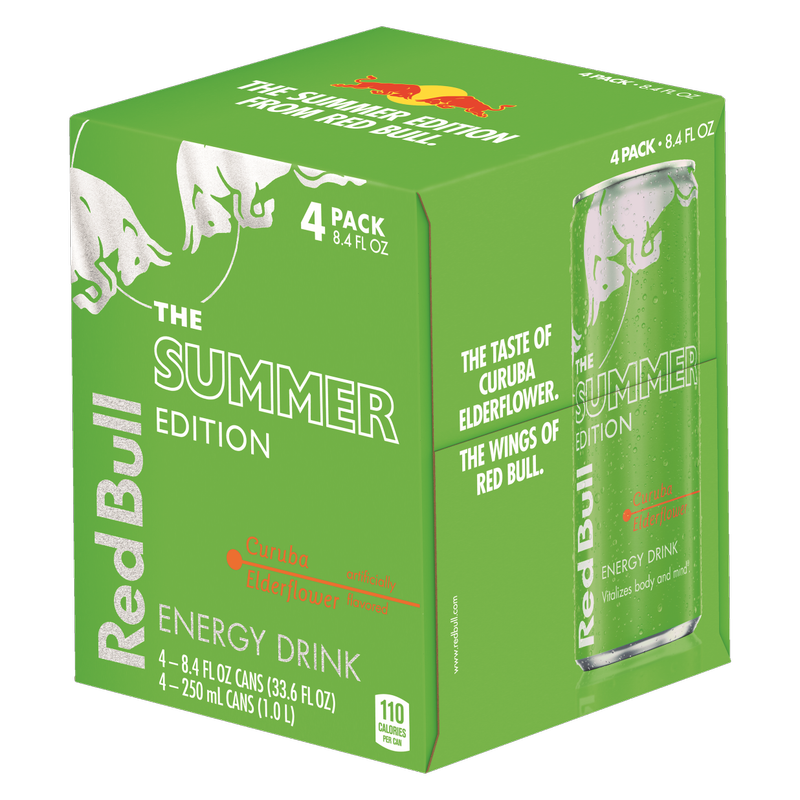 Red Bull Energy Drink The Summer Edition Curuba Elderflower 4pk 8.4oz Can