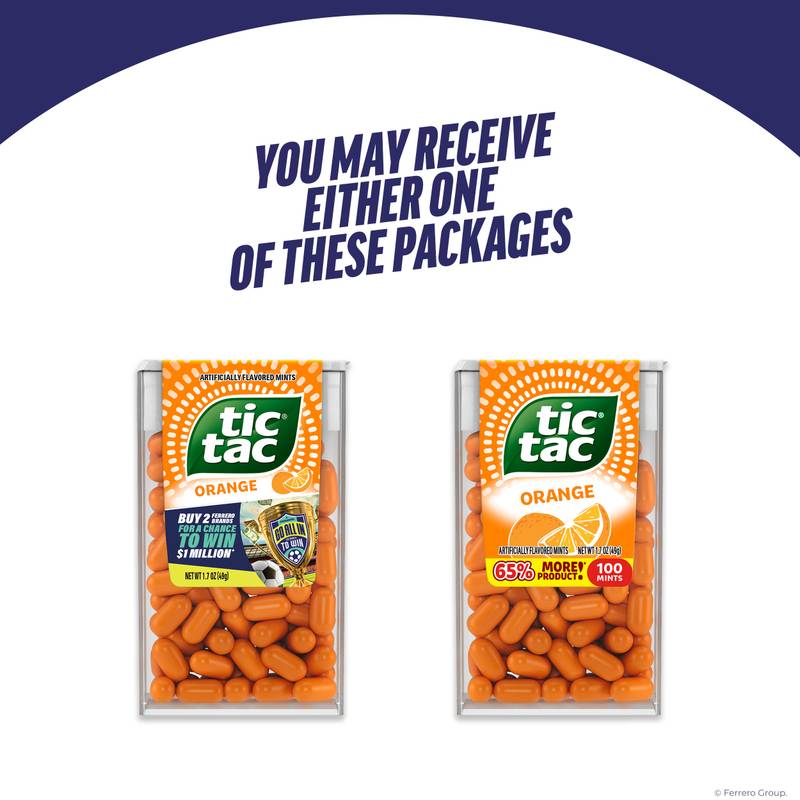 Tic Tac Orange Mints, On-The-Go Refreshment, 1.7 oz
