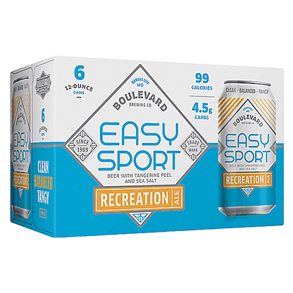 Boulevard Brewing Easy Sport Recreation Ale 6pk 12oz Can