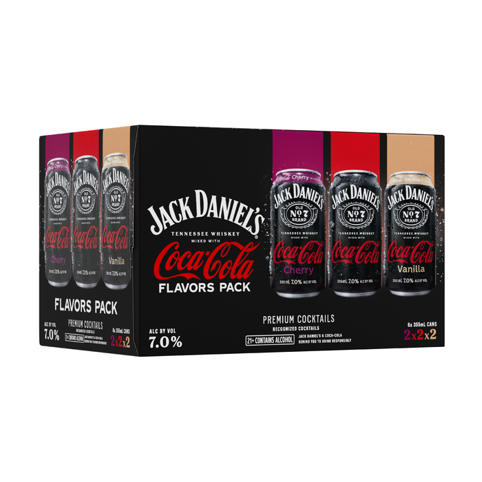 Jack & Coke Variety Pack 6pk 12oz Can 7% ABV - Jack Daniel's – BevMo!