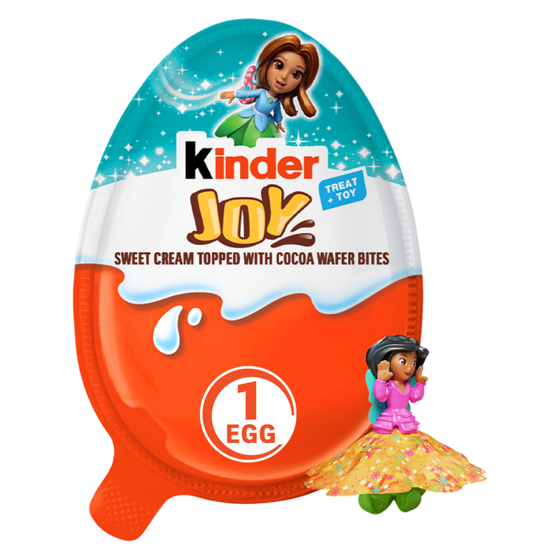 Kinder Joy Egg, Treat Plus Toy, Sweet Creams and Chocolatey Wafers, Individually Wrapped, 0.7 oz