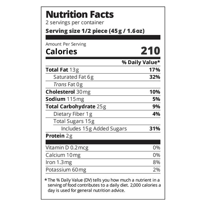 Sweet Sam's Chocolate Chunk Brownie - 3.2oz