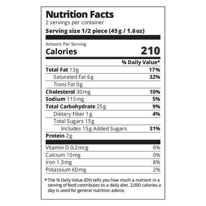 Sweet Sam's Chocolate Chunk Brownie - 3.2oz