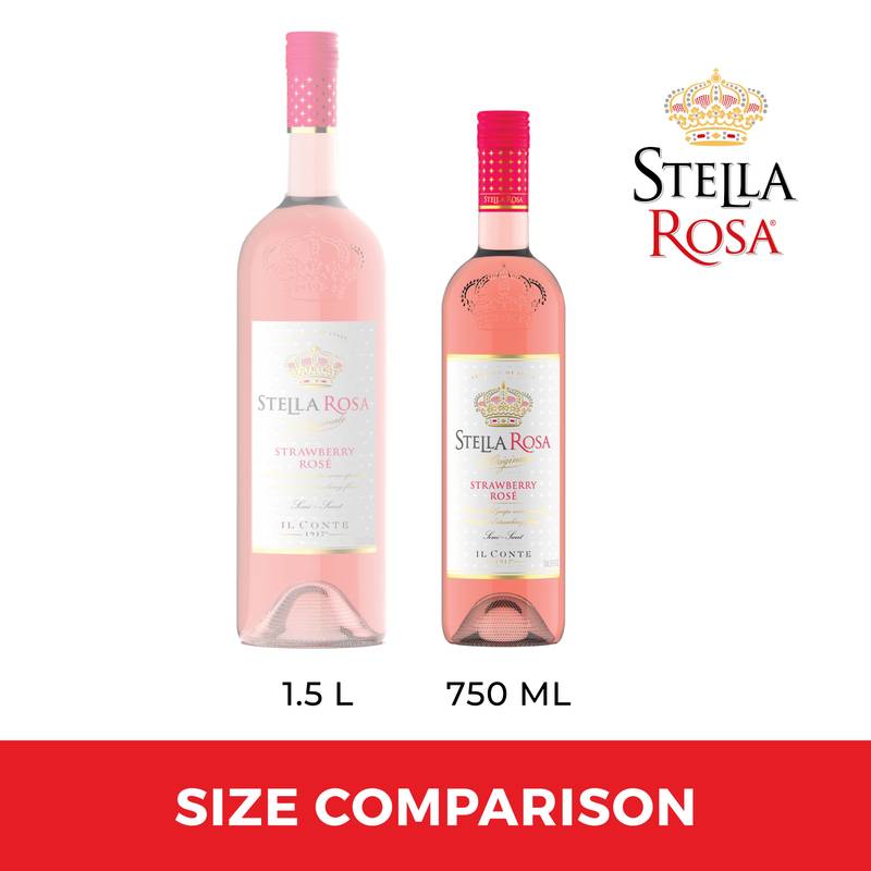 Stella Rosa Strawberry Rose Semi-Sweet Rose Wine 750 ml